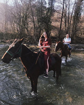 Конная прогулка для двоих в Сочи. Подарочные сертификаты Ultra Подарки. Купить оригинальный подарок или подарочный сертификат на Конная прогулка для двоих в Сочи. Сервис UltraPodarki.ru 8-800-505-9530. Катание на лошадях, Прогулка на лошади, Прогулка на лошадях для двоих, Конная прогулка для двоих, конный клуб, конная прогулка, конная прогулка в горы, конная прогулка в Сочи