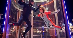 Полёт в аэротрубе 